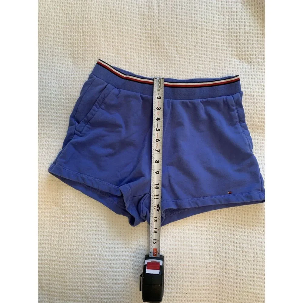 Tommy Hilfiger Shorts Women Blue Hyacinth High Waisted Small‎
